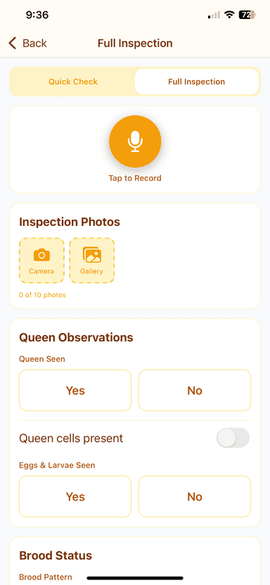 Freihändige Sprachnotizen app screenshot